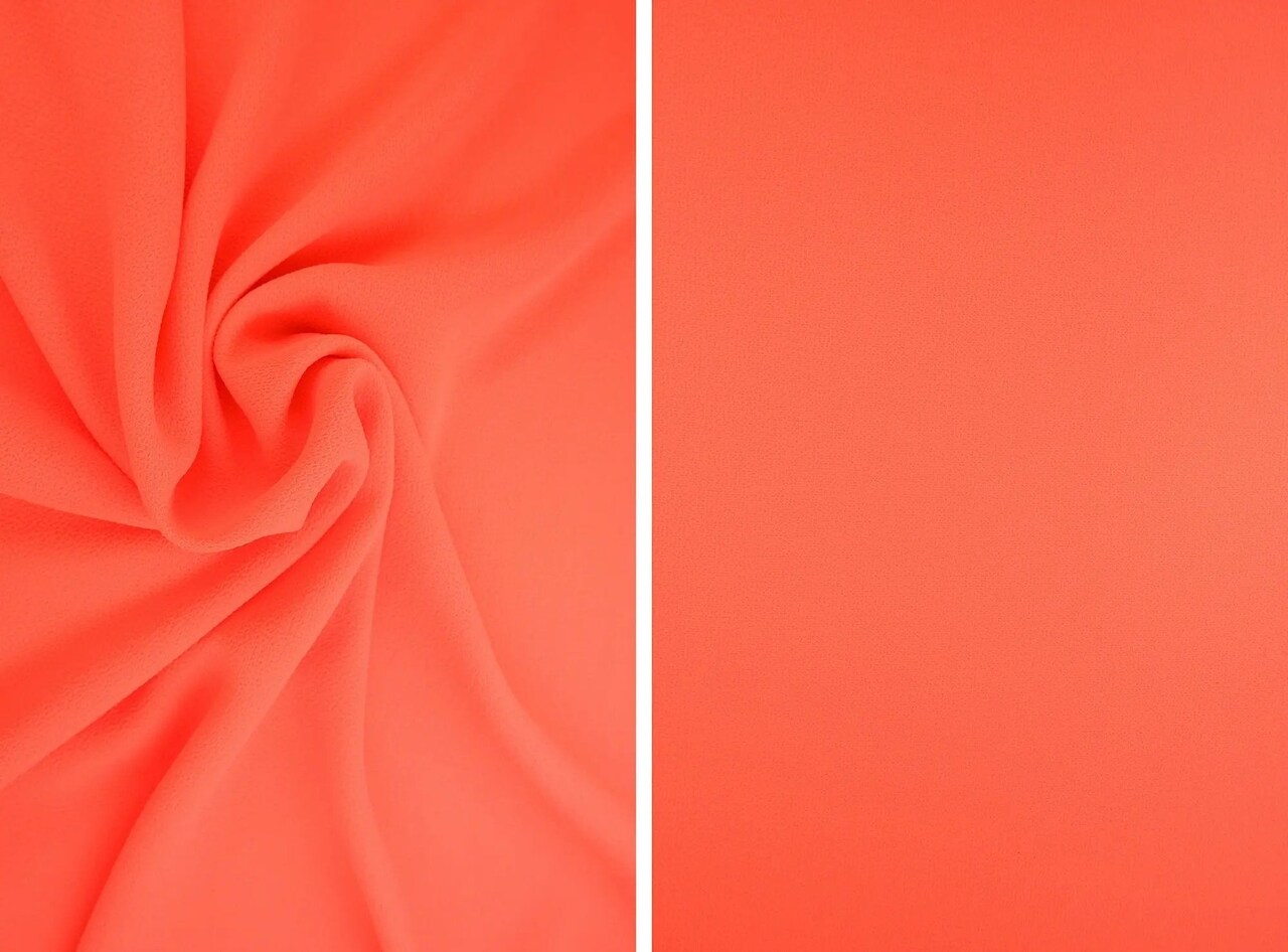 1 Yard Solid Ghost Bubble Crepe Fabric, Lightweight Textured Stretch, 95% Polyester and 5% Spandex, 57/58" Wide for Apparel